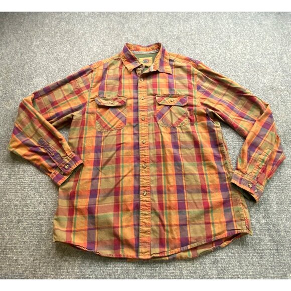 Boston Traders Luxury Vintage Shirt Men's XL Plaid Camping Hiking Outdoor - Picture 1 of 12